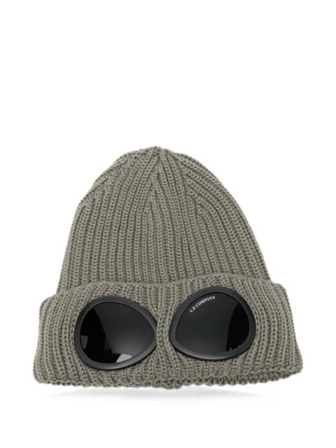 C.P. Company C.p. Company Goggle-detail Ribbed-knit Beanie Hat