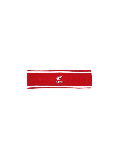 A BATHING APE® BAPE Bapesta Headband 'Red'