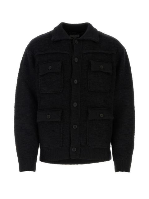 Yohji Yamamoto Black wool blend jacket