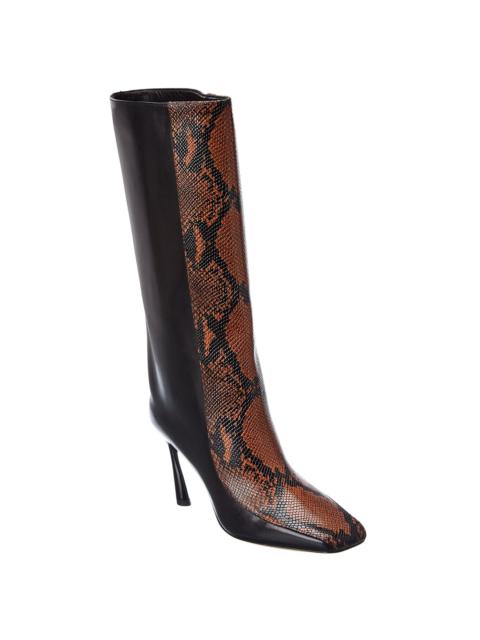 Jimmy Choo Mabyn 85 Snake-Embossed Leather Boot