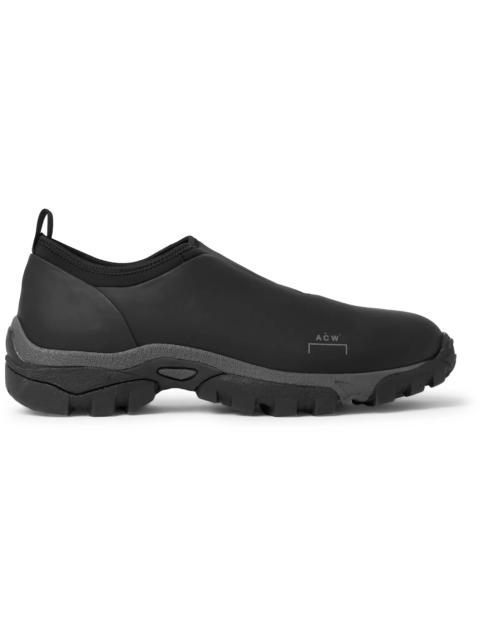 A-COLD-WALL* Dirt Mock Leather and Neoprene Slip-On Sneakers