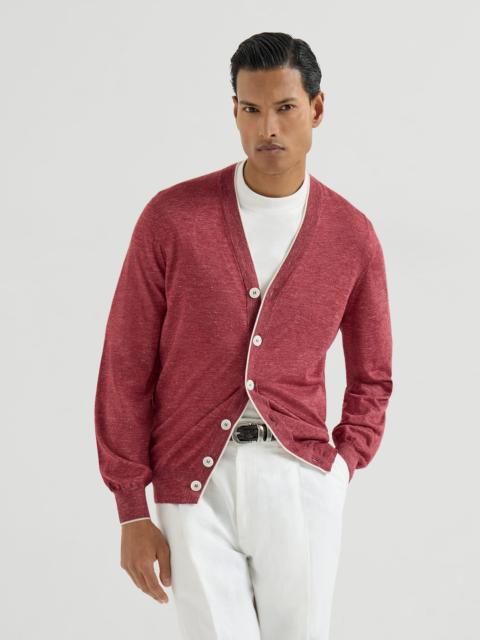 Brunello Cucinelli Cashmere, silk and hemp lightweight cardigan