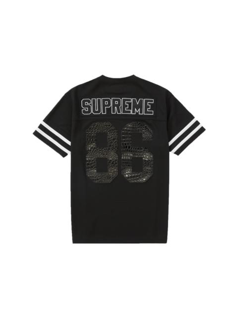 Supreme Supreme Faux Croc Football Jersey Black