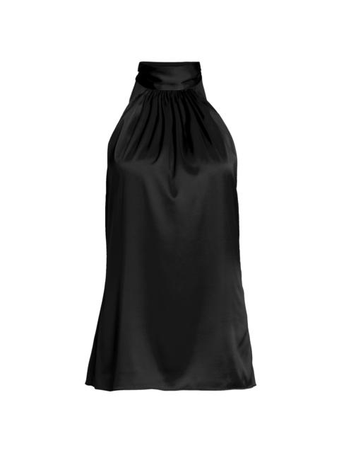 RAMY BROOK Women's Lori Silk Halter Top - Black