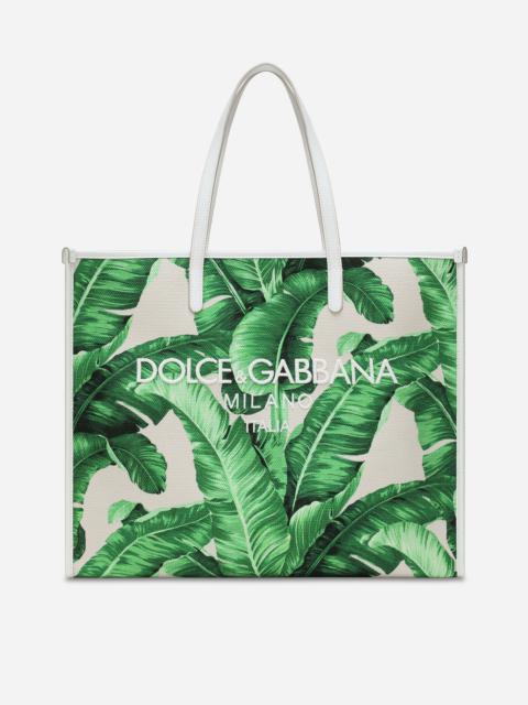 Dolce & Gabbana Large printed canvas shopper