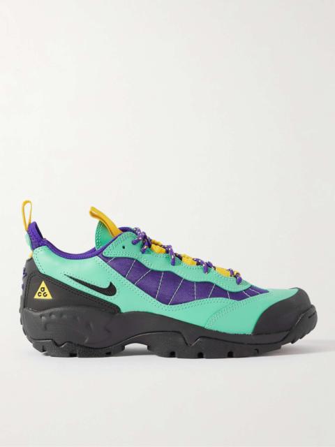 Nike ACG Air Mada Rubber-Trimmed Leather and Mesh Hiking Sneakers