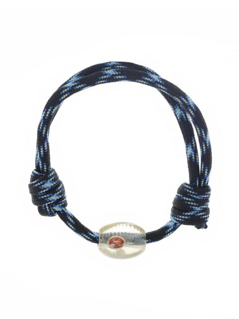 DEZSO Lemon Quartz Orange Sapphire Petite Cowrie Orange Bracelet