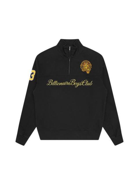 BILLIONAIRE BOYS CLUB SCRIPT PANELLED QUARTER ZIP SWEATSHIRT