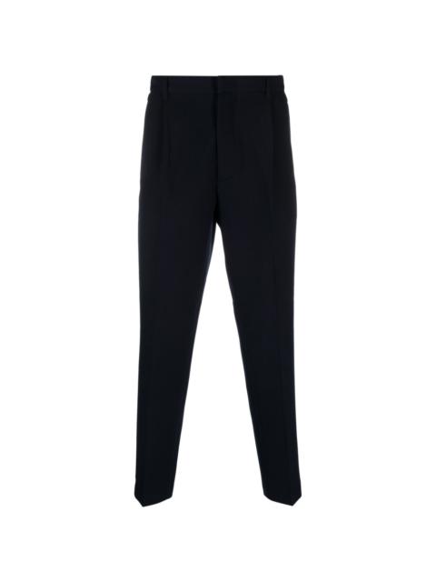 pressed-crease skinny trousers