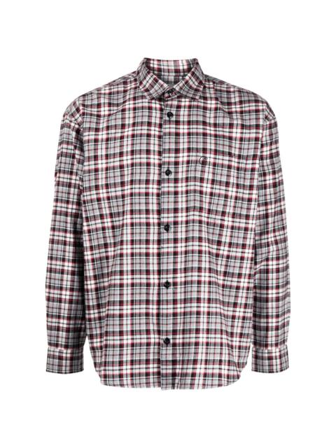 plaid-check print shirt