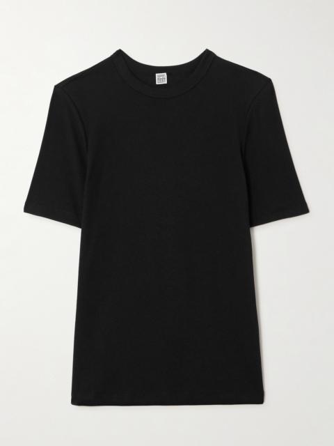 TOTEME Ribbed Stretch-cotton Jersey T-shirt