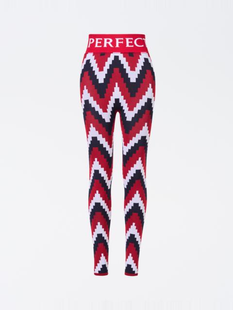PERFECT MOMENT Chevron Jacquard Legging