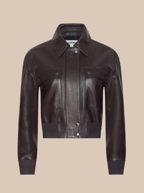 L'AGENCE Clotilde Leather Jacket