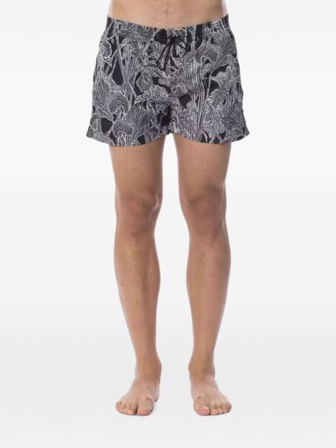 Roberto Cavalli floral-print drawstring swim shorts