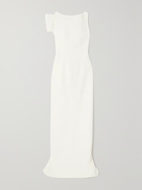 Safiyaa Celestia Draped Stretch-crepe Gown