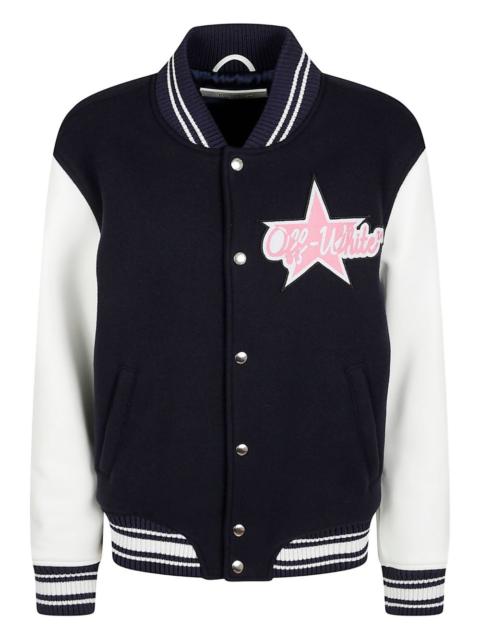 Off-White embroidered bomber jacket