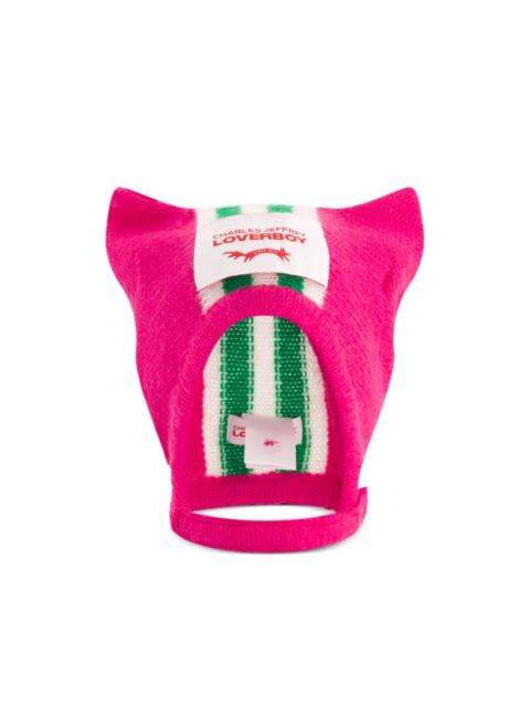 CHARLES JEFFREY LOVERBOY ears-detailed stripped hat