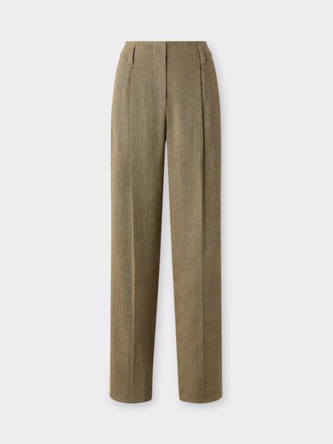 Ferrari Linen and cotton twill trousers