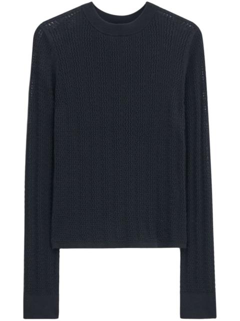 FILIPPA K lace knitted top