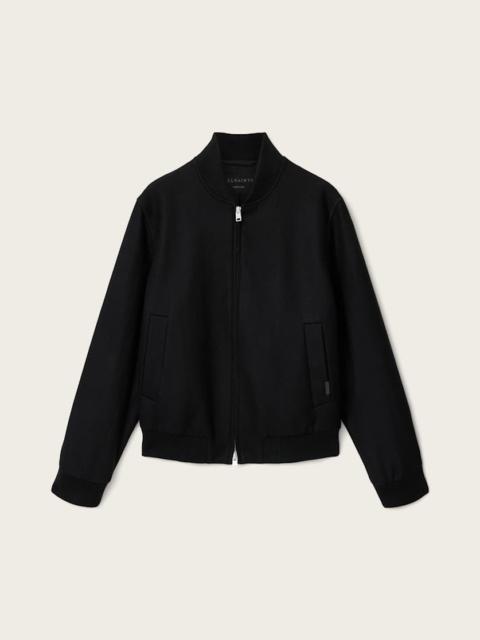 ALLSAINTS DECEIT TEXTURED WOOL BLEND BOMBER JACKET