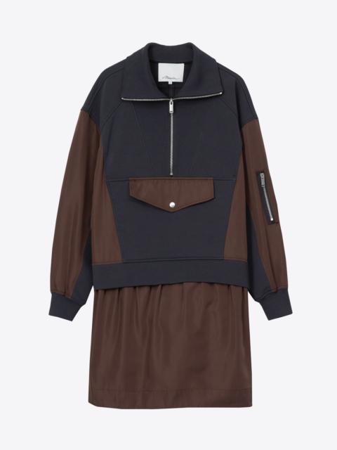3.1 Phillip Lim Hybrid Utility French Terry Dress