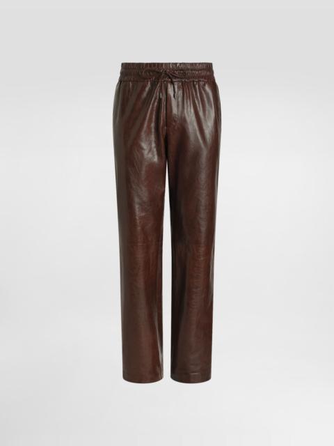 Dolce & Gabbana Goatskin jogging trousers