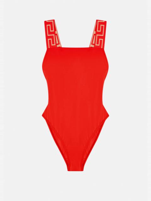 VERSACE Greca Border One-Piece Swimsuit