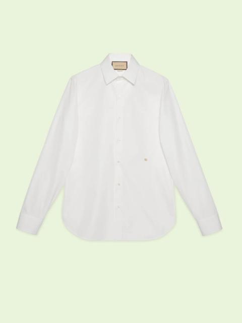Cotton silk poplin shirt