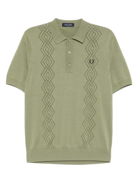 Fred Perry embroidered logo cotton polo shirt