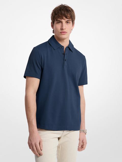 MICHAEL KORS Stretch Cotton Polo Shirt