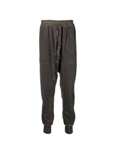zip-embellished tapered trousers
