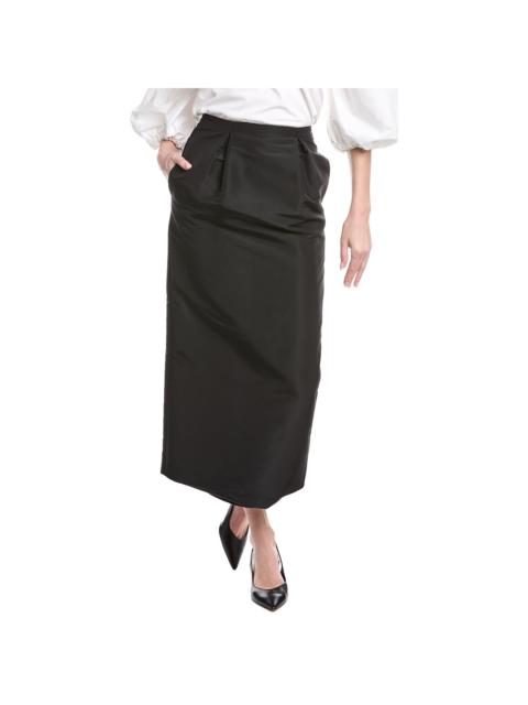 Carolina Herrera Silk Midi Pencil Skirt
