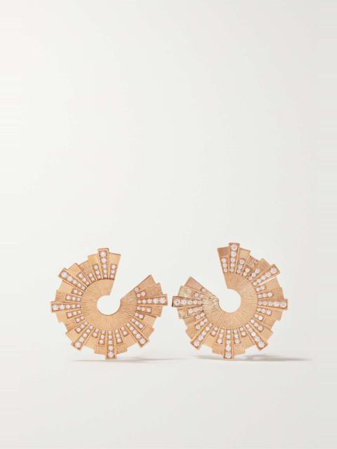 Piaget Sunlight Palace 18-karat rose gold diamond earrings