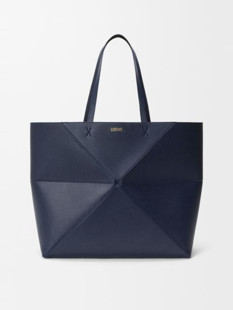 Loewe Large horizontal Puzzle Fold tote in soft grained calfskin