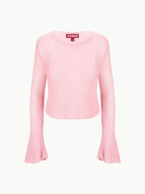 STAUD PARKER SWEATER DAMASK PINK