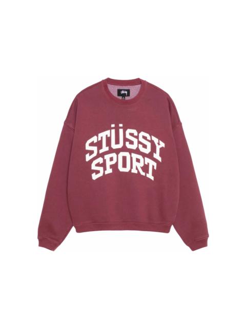 Stüssy Stussy Big Crackle Sport Crew Burgundy