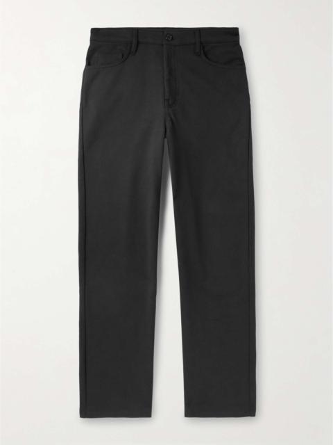 Straight-Leg Cotton-Jersey Trousers