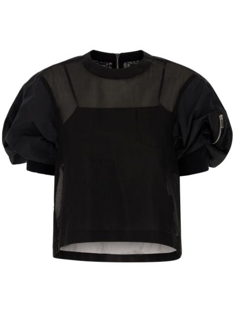 sacai cotton-blend blouse
