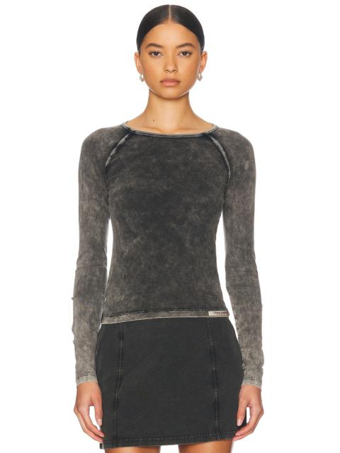 Diesel Cropped Long Sleeve Top