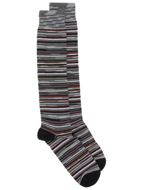 Missoni HIGH COTTON STRIPED SOCKS