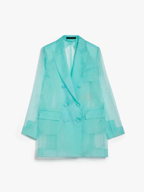 Max Mara NEGRAR Silk organza double-breasted blazer