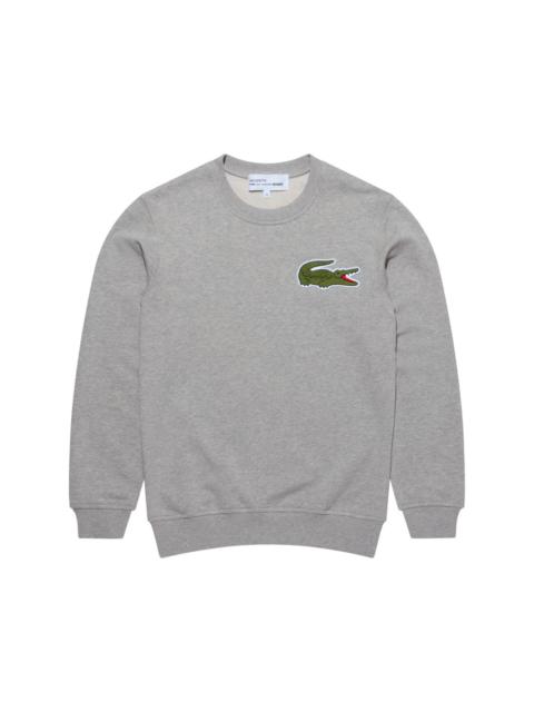 Comme des Garçons SHIRT x Lacoste logo-patch cotton sweatshirt