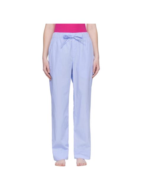 TEKLA Blue Poplin Pyjama Pants