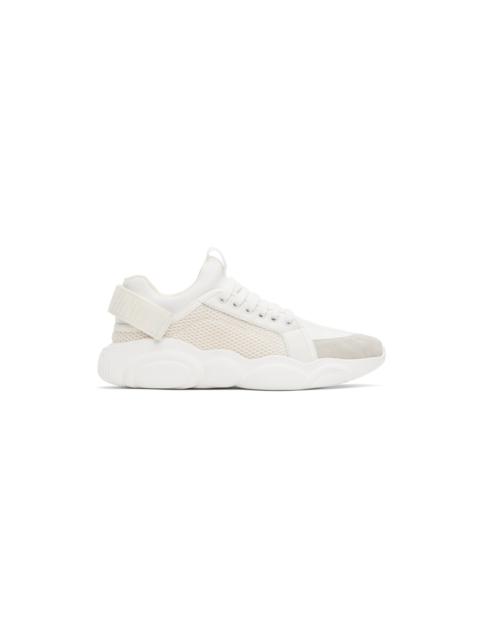 Moschino White Teddy Sneakers