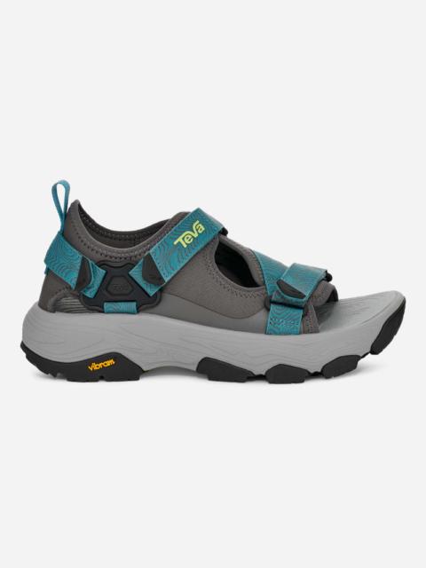 Teva Men's Grandview Max Hiking Sandal in Dark Gull Grey/Larkspur