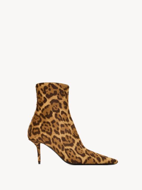SAINT LAURENT ASHLEY BOOTIES IN PONY HAIR LEATHER