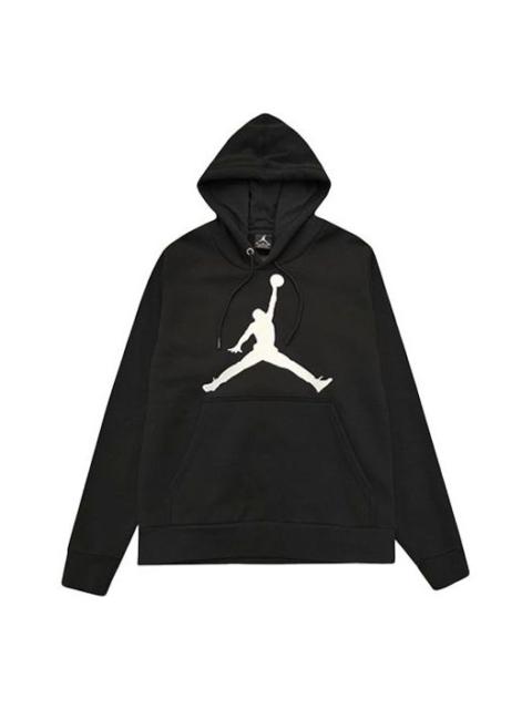 Jordan Air Jordan Jump Man logo Printing Fleece Sports Training Black BQ9236-010