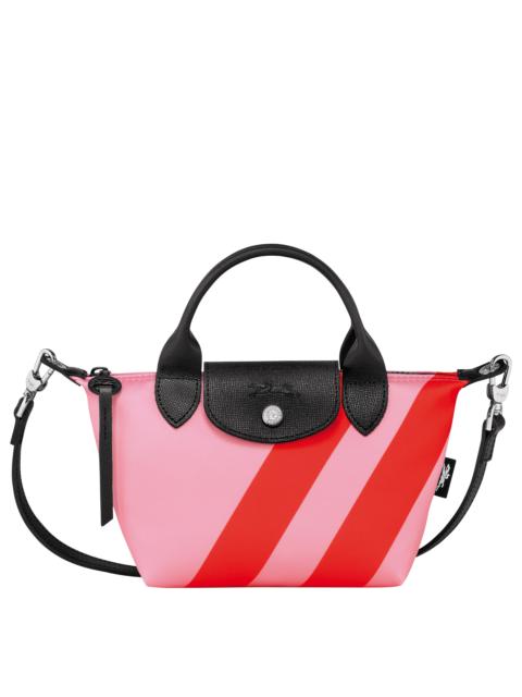 Longchamp Le Pliage Collection XS Handbag Pink/Orange - Canvas