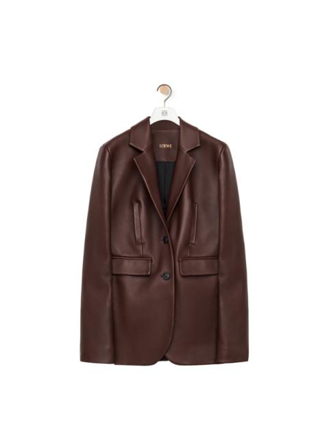 Jacket in nappa lambskin