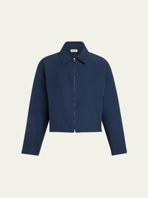 SIMKHAI Edison Zip-Front Shirt
